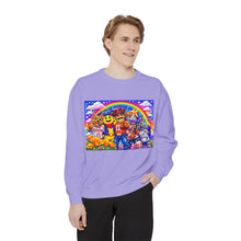 Load image into Gallery viewer, Rainbow Crewneck Sweatshirt — Playful El Paso Mascots Edition Like that brand you used to love wink wink