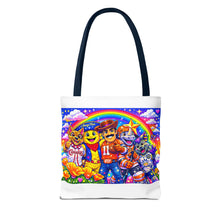 Load image into Gallery viewer, Colorful Mascot Rainbow Tote Bag — El Paso Mascots Edition in that style we all used to love wink wink