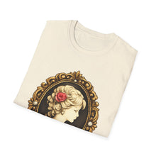 Load image into Gallery viewer, Cameo Portrait T-Shirt — Vintage Victorian Lady Frame Tee