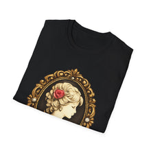 Load image into Gallery viewer, Cameo Portrait T-Shirt — Vintage Victorian Lady Frame Tee