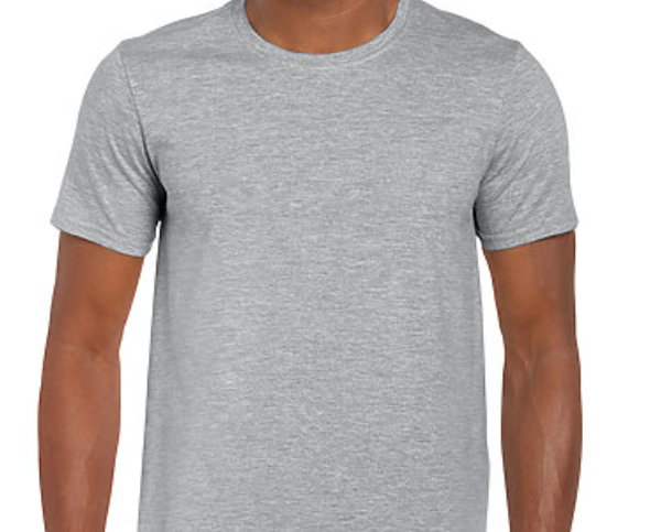 Gildan SoftStyle Graphite Heather Blank T-shirt