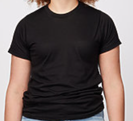Premium Black Blank T-shirt 65/35