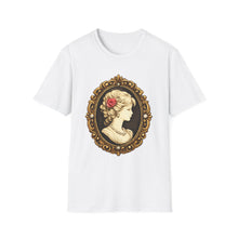 Load image into Gallery viewer, Cameo Portrait T-Shirt — Vintage Victorian Lady Frame Tee
