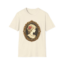 Load image into Gallery viewer, Cameo Portrait T-Shirt — Vintage Victorian Lady Frame Tee
